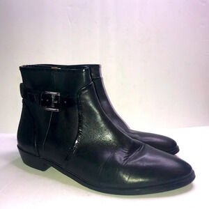 Louise ei Cie Black Leather Zora Booties